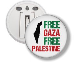 Omslag van Button Met Clip - Free Gaza Free Palestine