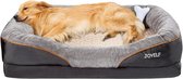 Luxe Orthopedisch Hondenkussen - X-Large Memory Foam Hondenbed - 102x77x23cm - Verwijderbare/Wasbare Hoes - Grijs