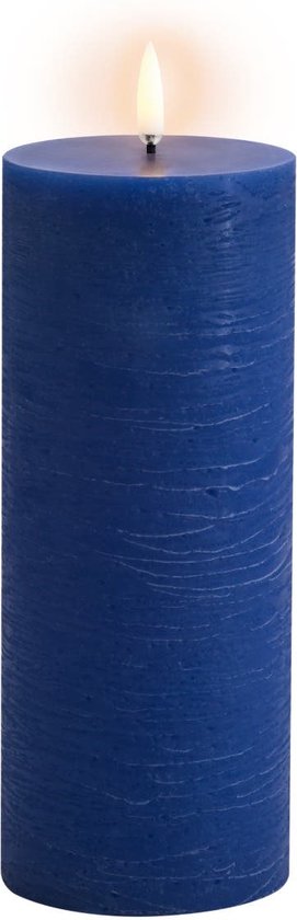 Uyuni led-kaars Rustic 7,8 x 20,3cm royal blue