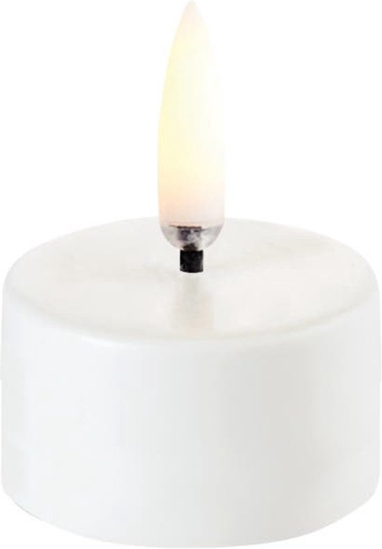 Uyuni led-waxinelichtje tealight r4 x h2,5cm nordic white