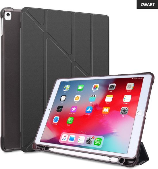 Tablet Hoes geschikt voor iPad Hoes 2021 9e generatie Met Stylus Pen Houder 10.2... bol