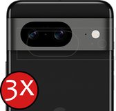 Screenprotector Geschikt voor Google Pixel 8 Camera Lens Screenprotector Glas - Screenprotector Geschikt voor Google Pixel 8 Screenprotector Camera Protector Gehard Glas - 3 PACK