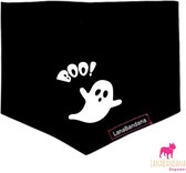 LanaBandana Dogwear | Halloween Boo | Halloweenbandana | Hondenbandana | Knoopbandana | Maat S