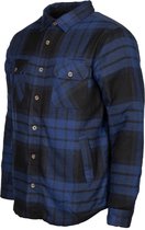Life Line Jervis Padded Flannel Shirt Heren Blauw/zwart Maat L