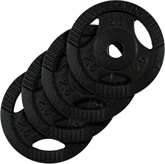 Plateau de Poids en Fonte Roue à Disque Tri-Grip KAWMET 30.5mm - 10kg