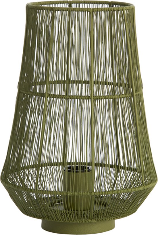 Light&living Tafellamp Ø24x33 cm BANJAR olijf groen