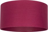 Milano lampenkap stof - cerise transparant Ø 50 cm - 25 cm hoog