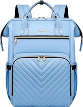 Laptop tas 17,3 inch - Blauw - 45x28x17 - Rugzak voor vrouwen - Waterdicht voor werk, school, kantoor, reizen