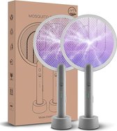 2-in-1 Elektrische SMART Muggenlamp - UV insectenlamp - Draadloos 1800mAh - Vliegenlamp - Insectendoder - 4000v insectenverdelger