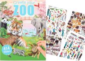 Dieren stickerboek met 414 dierenstickers - Depesche Create your Animal World met Zoo dieren stickers in de dierenwereld