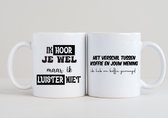 2 Grappige koffiemokken - relatie - liefde - vervelend - irritant