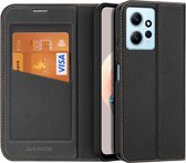 Dux Ducis - Telefoonhoesje geschikt voor Xiaomi Redmi Note 12 4G - Skin X2 Serie - Book Case - Zwart