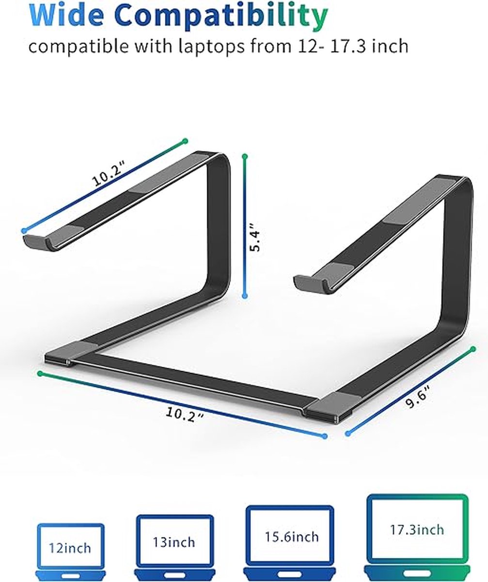 SHOP YOLO - Support pour ordinateur portable pliable avec base rotative à  360° 