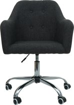 Bureaustoel MCW-L92, bureaustoel bureaustoel computerstoel bureaustoel met armleuning ~ stof/textiel donkergrijs