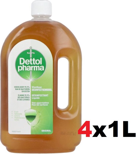 Dettolpharma 4 liter ontsmettingsmiddel Dettol | bol