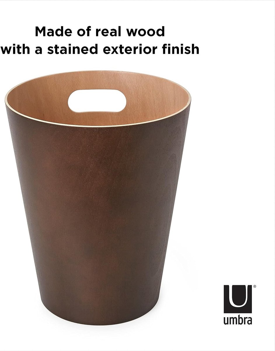 Umbra Woodrow prullenbak 7,5 liter • Legergroen • de Bijenkorf