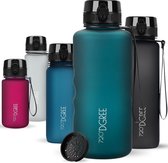 SoftTouch-waterfles "uberBottle" 2 l + zeef - BPA-vrij - XXL-waterfles voor sportschool, sportschool, training, fitness, sport, outdoor - grote sportfles van Tritan - lichtgewicht,