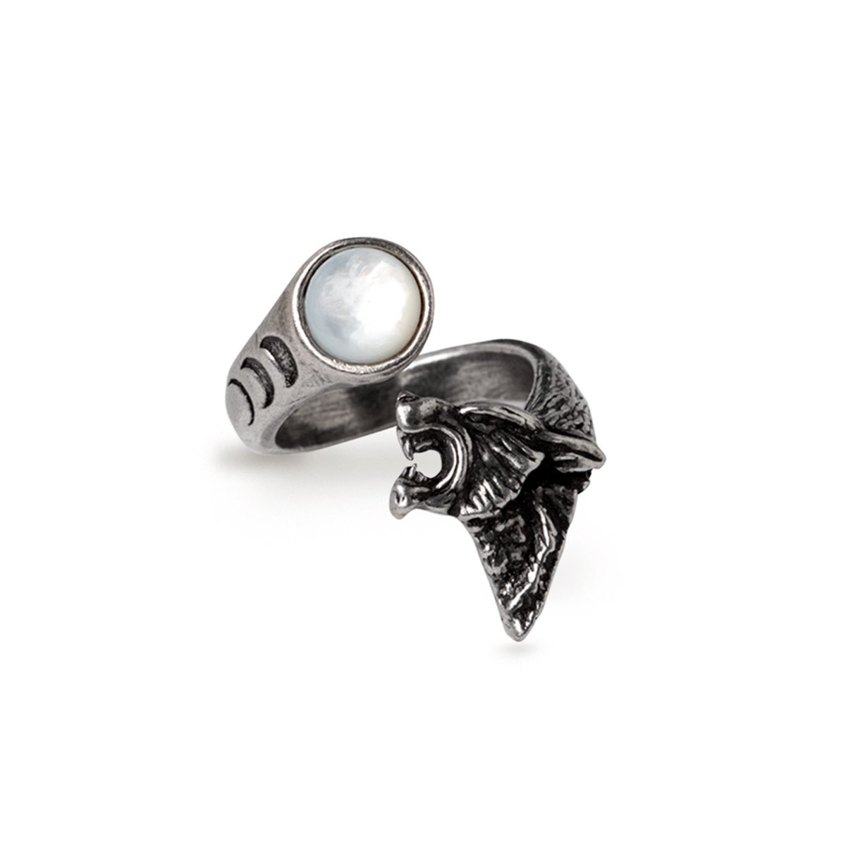 Alchemy - Howl at the Moon Ring - Zilverkleurig