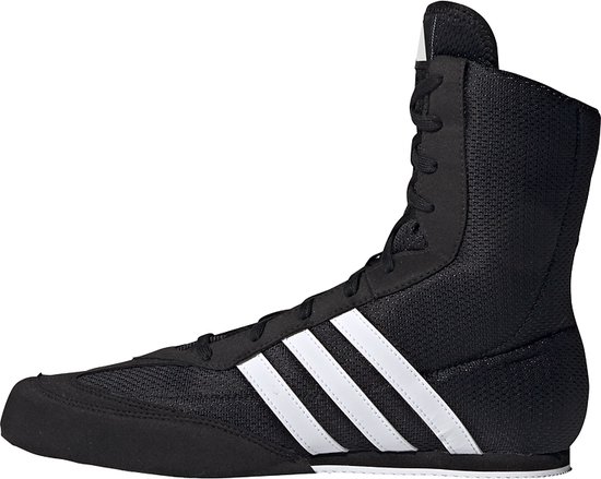 Chaussures de boxe adidas Box Hog 2.0 - Languette Extra longue - Zwart/ Wit - 44 2/3