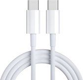 Cabletech - USB C Kabel - USB C naar USB C - 1M - Wit