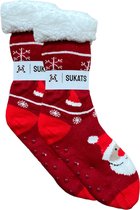 Sukats® Huissokken - Homesocks - Maat 37-44 - One-Size - Anti-Slip - Fluffy Sokken - Huissokken Heren - Kerst - Kerstsokken - Slofsokken - Variant 3