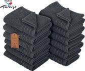Bol.com Veehaus Phileap - Handdoeken 50 x 100 cm - set van 10 - Hotelkwaliteit – Zware kwaliteit 500 g/m2 Antraciet aanbieding