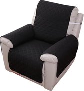 Stoffen fauteuilhoezen, fauteuil hoezen, bankhoezen zwart