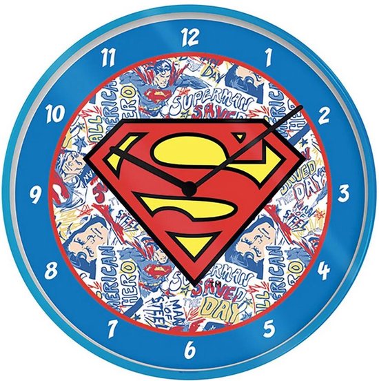 DC Comics Superman Logo Wandklok