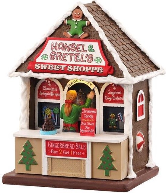 Lemax - Hansel & Gretel's Sweet Shoppe, B/o (3v) - Kersthuisjes & Kerstdorpen