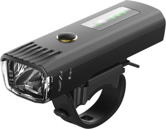 Fietslicht met slimme sensor - Zwart - USB Oplaadbare - 4 Modes - Waterdichte - Koplamp - Fiets Voorlichten - Mountainbike - Veiligheid - Gemakkelijk - Voor alle fietsen
