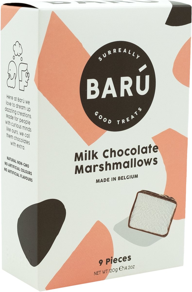 Marshmallows Melkchocolade 9 stuks