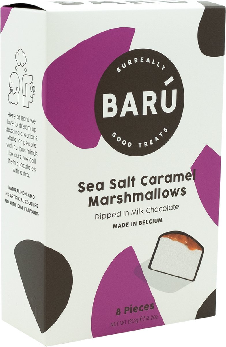 Marshmallows Melkchocolade met caramel en zeezout 8 stuks