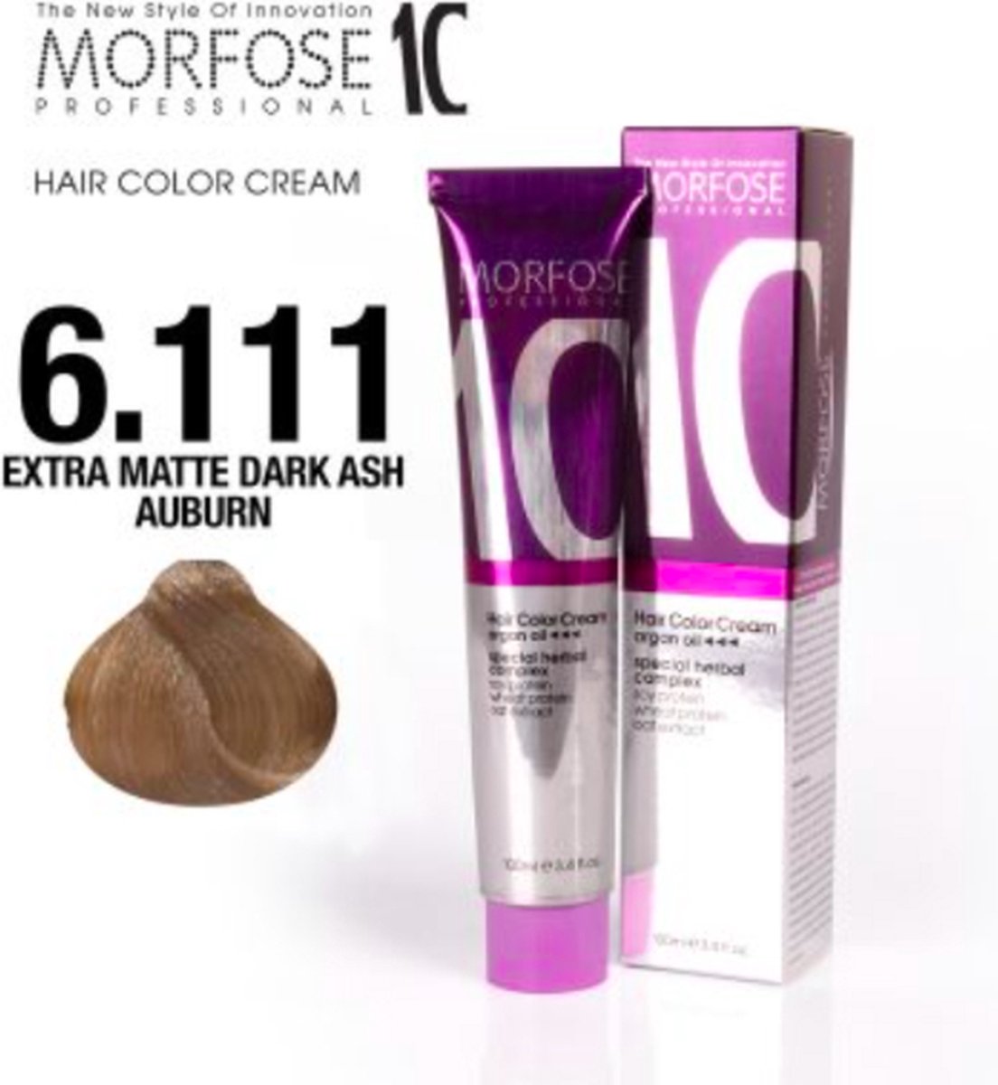 Morfose Color Cream 6.111 Extra Matte Dark Ash Auburn 100ml Haarverf