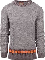 Scotch and Soda - Trui Melange Grijs - Heren - Maat XL - Regular-fit