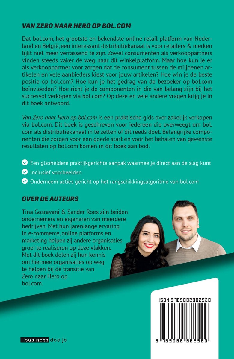 Van Zero naar Hero op bol.com - back cover