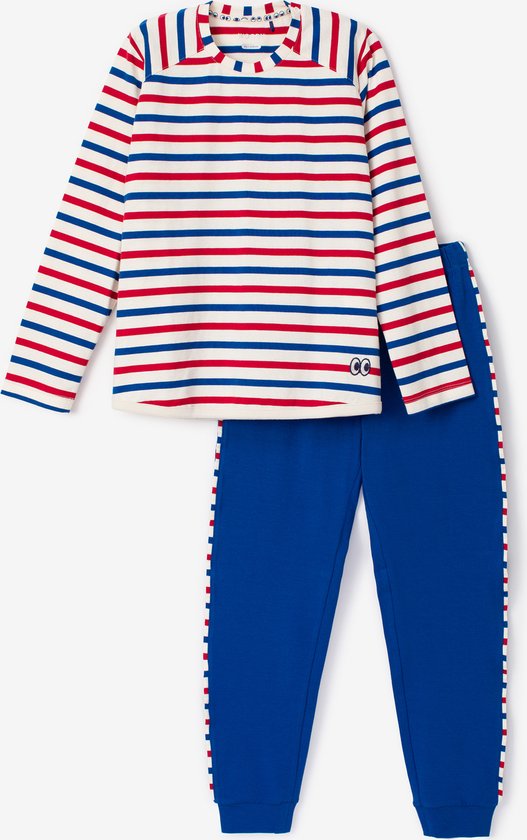 Woody X Anne Kurris pyjama jongens/heren - multicolor gestreept - 233-18-APG-S/974 - maat L