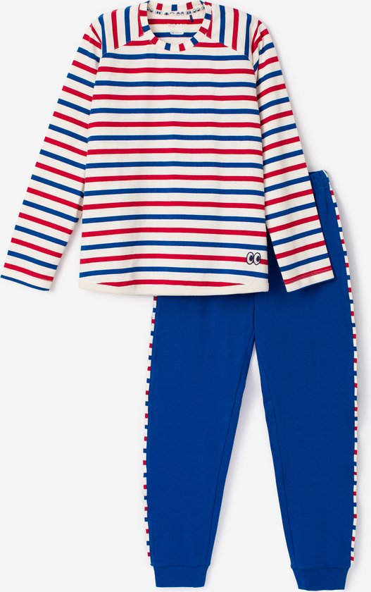 Woody X Anne Kurris pyjama jongens/heren - multicolor gestreept - 233-18-APG-S/974 - maat S