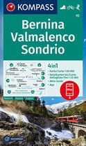 KOMPASS Wanderkarte Bernina, Valmalenco, Sondrio, 2021-2025