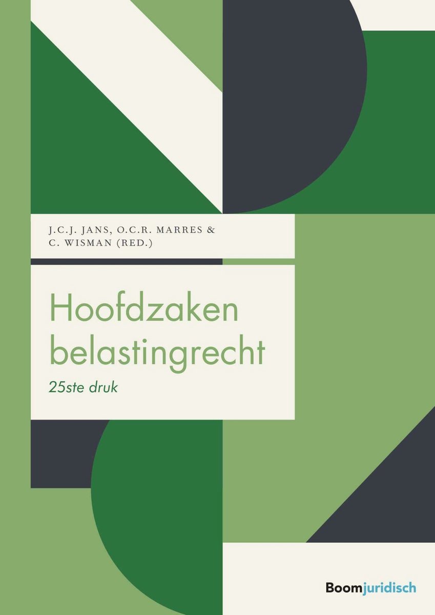 Omslag van Boom fiscale studieboeken - Hoofdzaken belastingrecht
