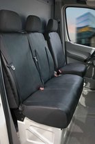 Housse de siège de voiture Transporter Fit simili cuir anthracite pour VW Crafter, Mercedes Sprinter, canapé simple et double