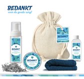 Geschenkset "Bedankt voor de goede zorg" - 5 Producten - 300 gram | Giftset voor hem & haar - Dag van de zorg - Jute zakje - Thuiszorg - Vrijwilligerswerk - Zorgteam - Ziekenhuis - Zorgmedewerkers - Zorgwerk - Kraamzorg - Mantelzorg