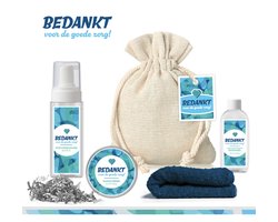 Geschenkset "Bedankt voor de goede zorg" - 5 Producten - 300 gram | Giftset voor hem & haar - Dag van de zorg - Jute zakje - Thuiszorg - Vrijwilligerswerk - Zorgteam - Ziekenhuis - Zorgmedewerkers - Zorgwerk - Kraamzorg - Mantelzorg