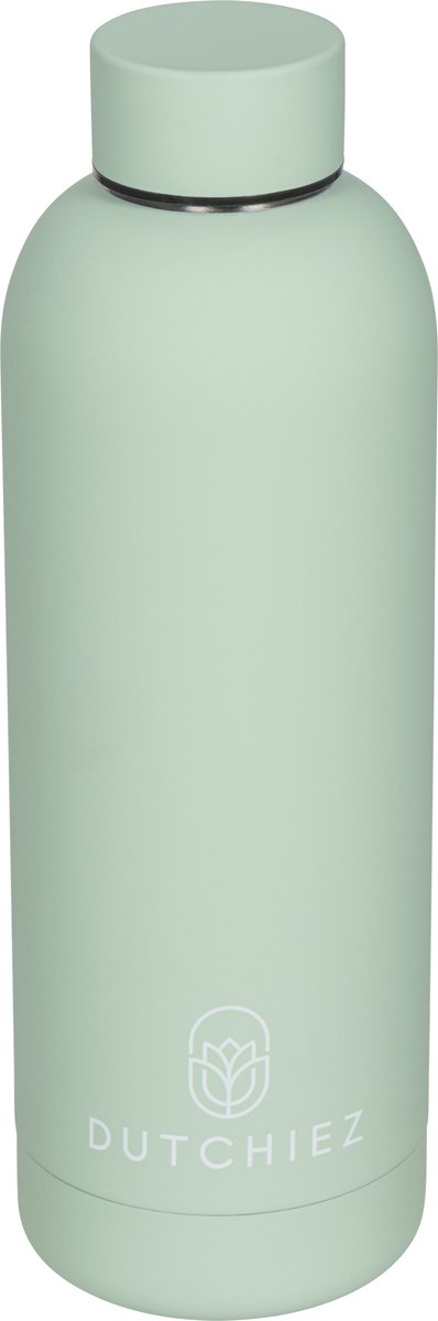 Dutchiez- Drinkfles- Thermosfles- RVS - 500 ml- Pastel Green