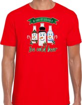 Bellatio Decorations fout kersttrui t-shirt heren - IJskoud bier - rood - Christmas beer XL