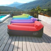 BRD Plein air | Lounge Air Bed Air Sit Canapé Rouge | Pouf de camping | Airbag waterproof de plage | Étanche | Chaise de camping Canapé de camping pouf Chaise longue