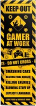 Poster Gaming Caution 158x53 cm