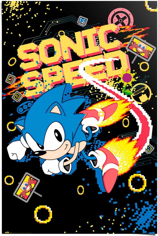 Poster Sonic - speed 91,5x61 cm