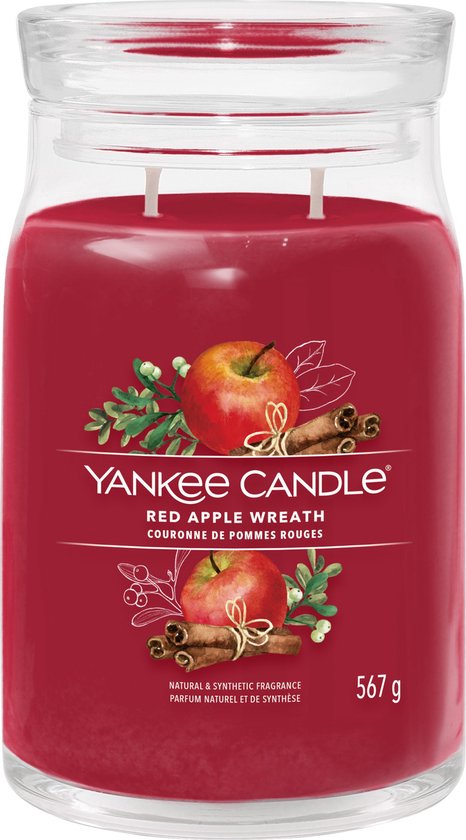 Yankee Candle Signature Red Apple Wreath Large Jar