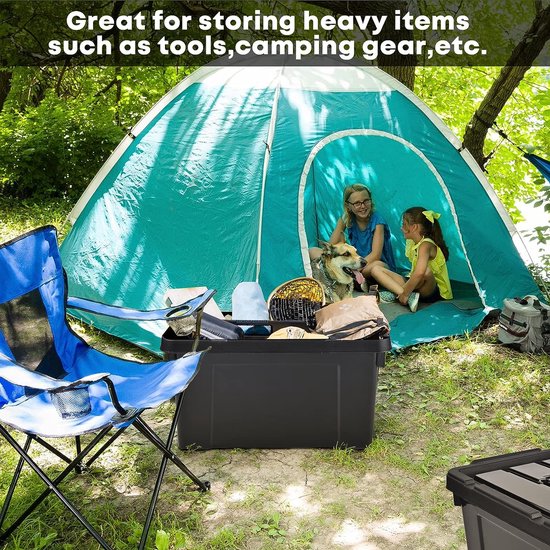 Lot De 6 Bacs De Rangement Pliables En Plastique - 30 X 20 X 12 Cm - Avec Poignées, étiquettes - Pour Maison, Bureau