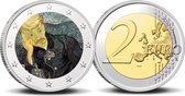 2 Euro munt kleur Van Gogh Portret van Dr. Gachet